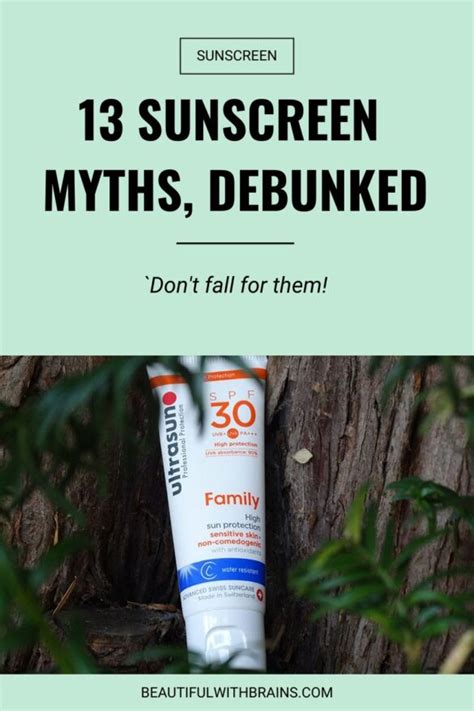 Sunscreen Myths Debunked Beautiful With Brains