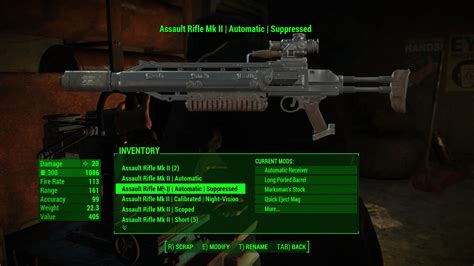 Assault Rifle Mk Ii Standalone And Replacer At Fallout 4 Nexus Mods And Community