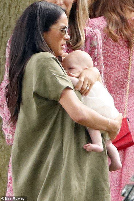 Meghan Held Baby Archie Close To Her Throughout The Charity Polo Match