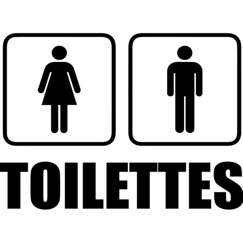 Sticker Toilettes Homme Femme Stickers Toilettes Porte Ambiance Sticker