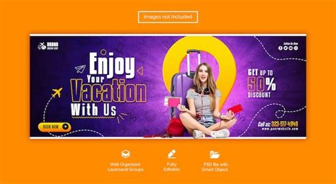 Premium Psd Travel And Tourism Facebook Cover Banner Template