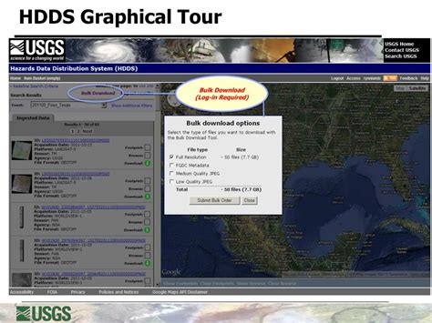 PPT Online Demonstration USGS Hazards Data Distribution System HDDS