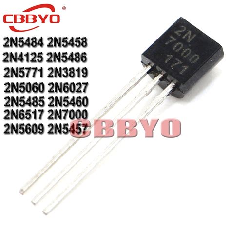 10pcs 2n7000 To92 To 92 2n3819 2n4125 2n5060 2n5457 2n5458 2n5460