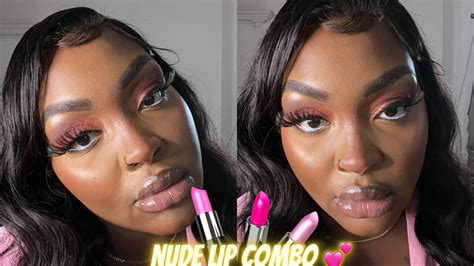 Black Girl Friendly Nude Lip Combo Woc Youtube