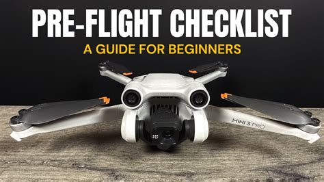 Dji Mini Pro Preflight Checklist Thing To Do Before You Fly Youtube