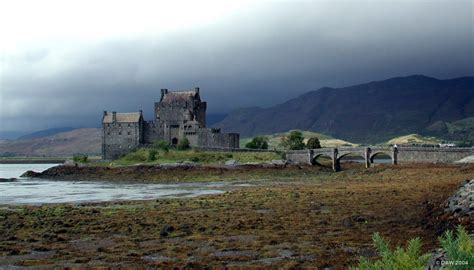 Scenery Of Skye Lochalsh Area Storm Clouds Over Eilean Donan Castle