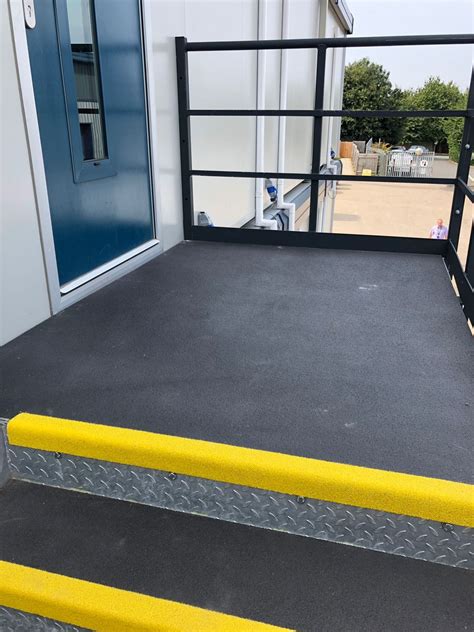 Grp Anti Slip Landings Bespoke Anti Slip Covers For External Staircases