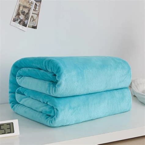 Keep Warm Solid Color Baby Blanket Newborns Super Soft Flannel Newborn