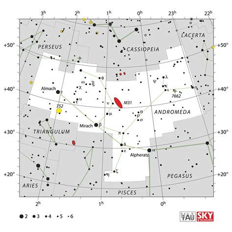 Sternbild Andromeda Deep⋆sky Corner