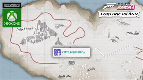 Todas Los CARTELES DE INFLUENCIA MAPA Forza Horizon 4 Isla