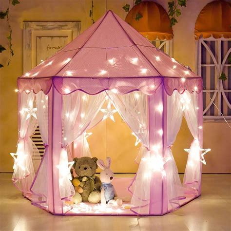 Tents for Girls, Princess Castle Play House for Child, PCWQ133PK ...