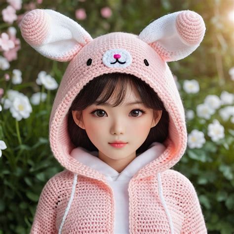 Realistic Small Crochet My Melody Character Stable Diffusion Online