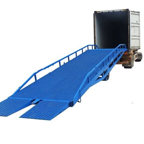 Movable Container Loading Hydraulic Dock Leveler Yard Ramp And Dock