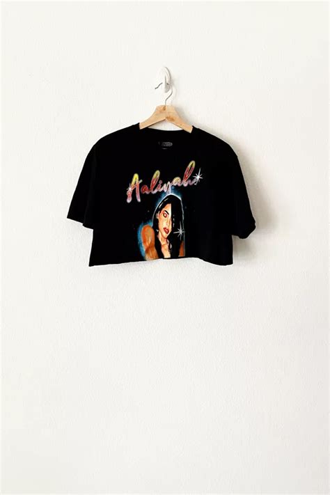 Vintage Reworked Aaliyah Crop Top Urban Outfitters