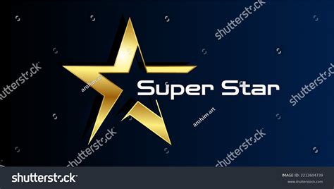 Gold Color Super Luxury Super Star Stock Vector (Royalty Free ...