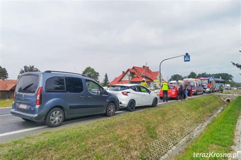 Kolizja trzech samochodów w Iwoniczu