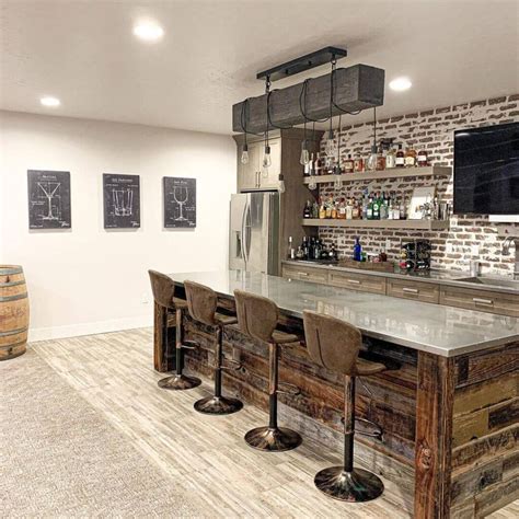 13 Easy DIY Rustic Basement Bar Ideas On a Budget - Romanticizing Rachel