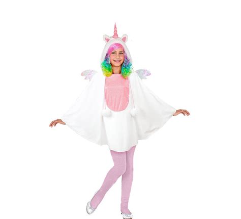 Disfraz O Poncho De Unicornio Con Capucha Para Ni Os