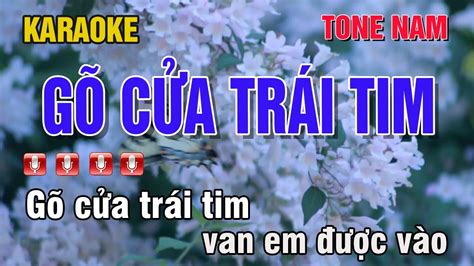 Karaoke G C A Tr I Tim Tone Nam Nh C S Ng Youtube