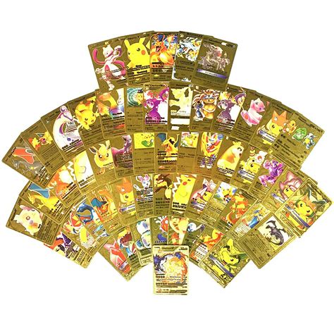 55Pc TCG Deck Gold Foil Assorted Cards GX V Vmax DX Charizard Card EBay