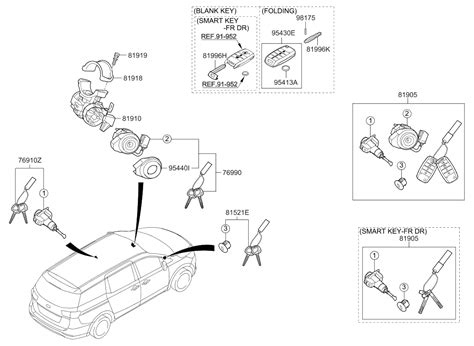 95401C1000 Genuine Kia Antenna Coil Assembly Immobilizer