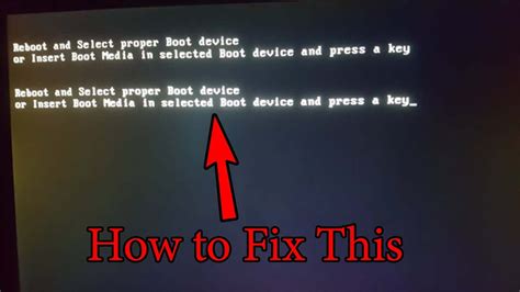 How To Fix Reboot And Select Proper Boot Device On PC Startup YouTube