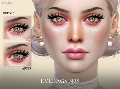 Eyebags For Your Sims Comes In 5 Tones Plum Taupe Ochre Red And