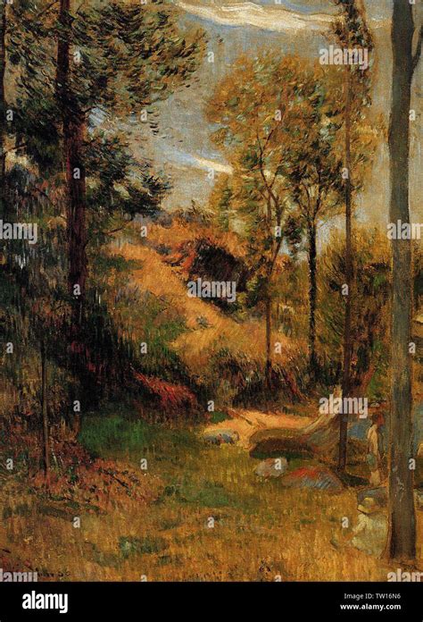 Paul Gauguin Bathing Front Port Pont Aven 1886 Stock Photo Alamy