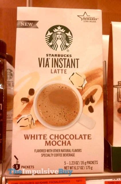 Spotted On Shelves Starbucks White Chocolate Mocha Via Instant Latte The Impulsive Buy