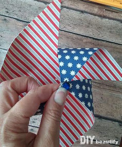 How To Make Patriotic Pinwheels Diy Beautify Creating Beauty At Home