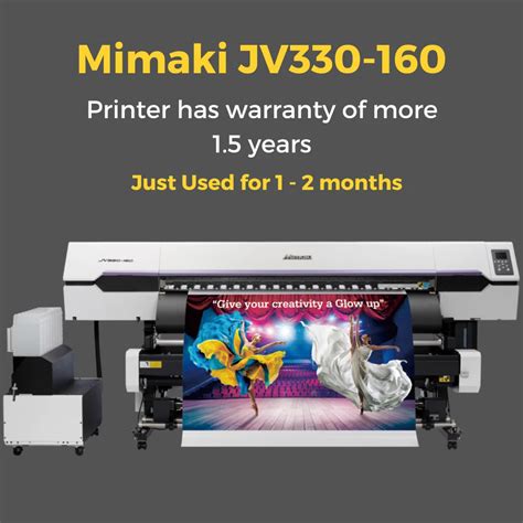 Mimaki Jv Eco Solvent Printer Used Less Than Months Used And