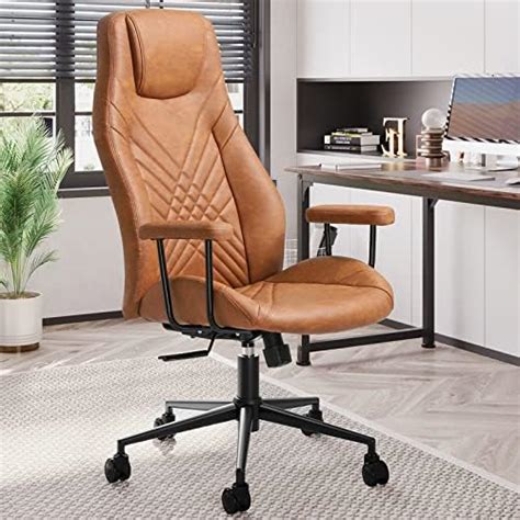 Amazon Ergonomic Leather Office Chair High Back Home Office Chair