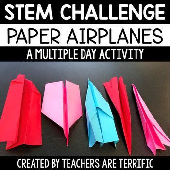 STEM Challenge Paper Airplanes Experiment Problem Solving Easy Prep