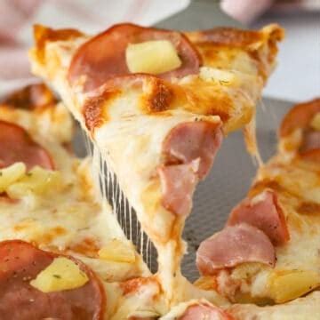 Hawaiian Pizza Recipe - The Carefree Kitchen