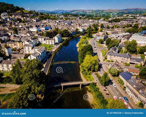 Aerial View Of Kendal In Lake District A Region And National Park In