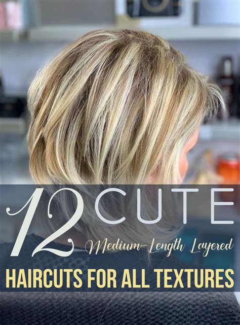 12 Cute Medium-Length Layered Haircuts For All Textures - Flattering ...