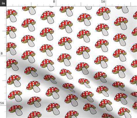 Mushroom Fabric Spoonflower