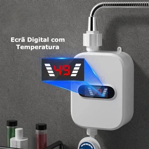 Aquecedor Instantâneo de Água Elétrico Chuveiro