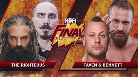 Roh Final Battle 2020 Preshow Official Free Replay Trillertv