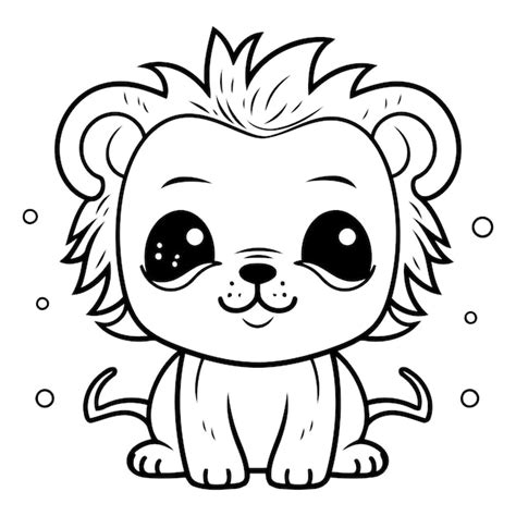 Premium Vector Cute Lion Cartoon Mascot Character Vector Illustration