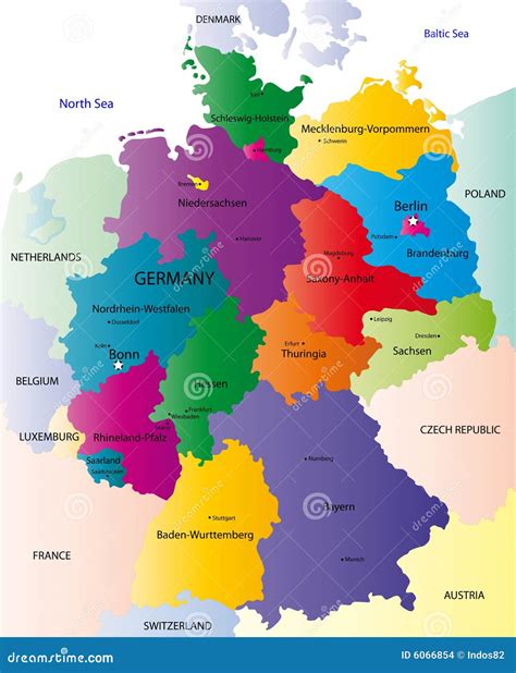 Map Of Germany Vector Illustration | CartoonDealer.com #6066854