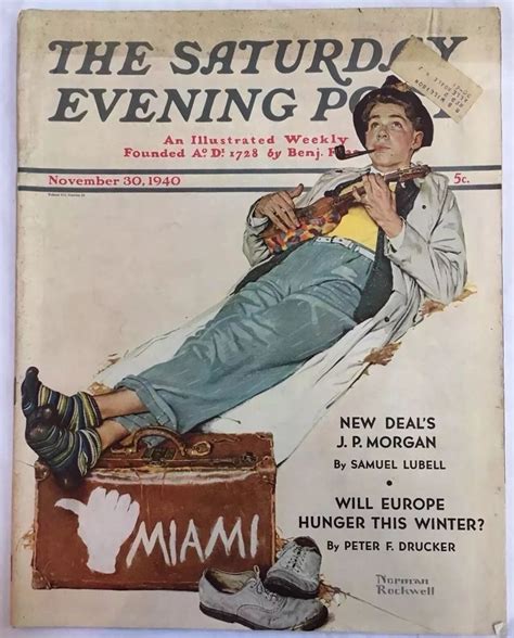 Saturday Evening Post November 30 1940 Norman Rockwell Cover Full