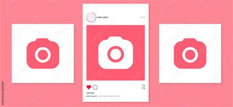 Instagram Mockup Social Media Post Template In Pastel Background