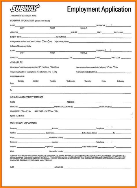 Job Application Form Printable Kfc Printable Forms Free Online