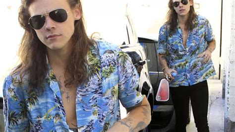 Handsome Harry Styles Is Hard To Miss In Hawaiian Shirt As He Shops Solo In Beverly Hills