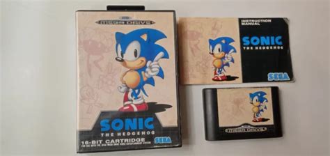 Sonic The Hedgehog Consola Sega Mega Drive Completo Eur