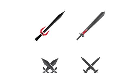 Sword And Magic Trident Trisula Vector Logo Design Element V14