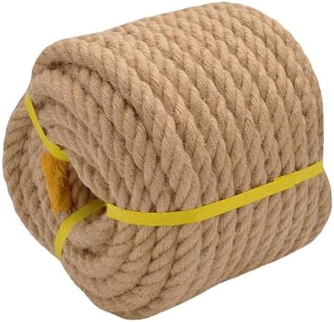 Twisted Manila Rope Jute Rope 3 4 In X 100 Ft Natural Thick Hemp Rope