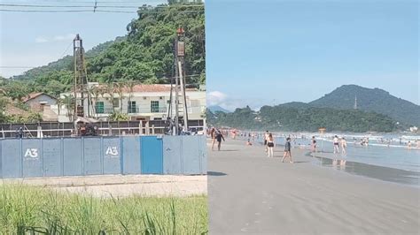 Grande prédio está sendo construído na praia em Ubatuba SP Vejam o