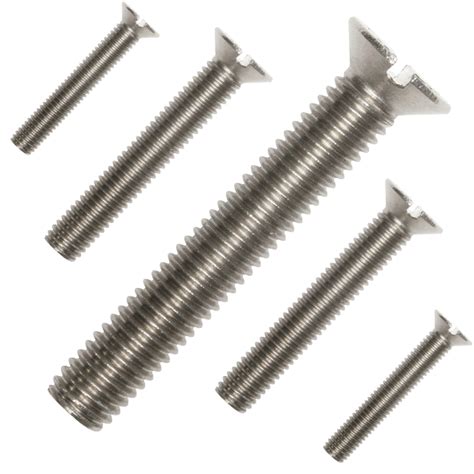 Express Electrical A Stainless Slotted Countersunk Machine Screws